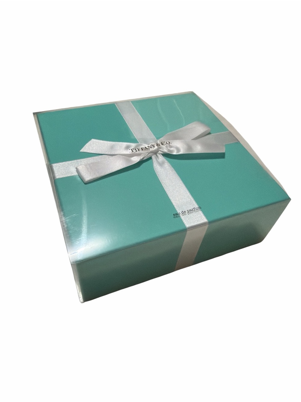 Tiffany & Co. Signature Gift Box in Tiffany Blue with White Ribbon Empty Box